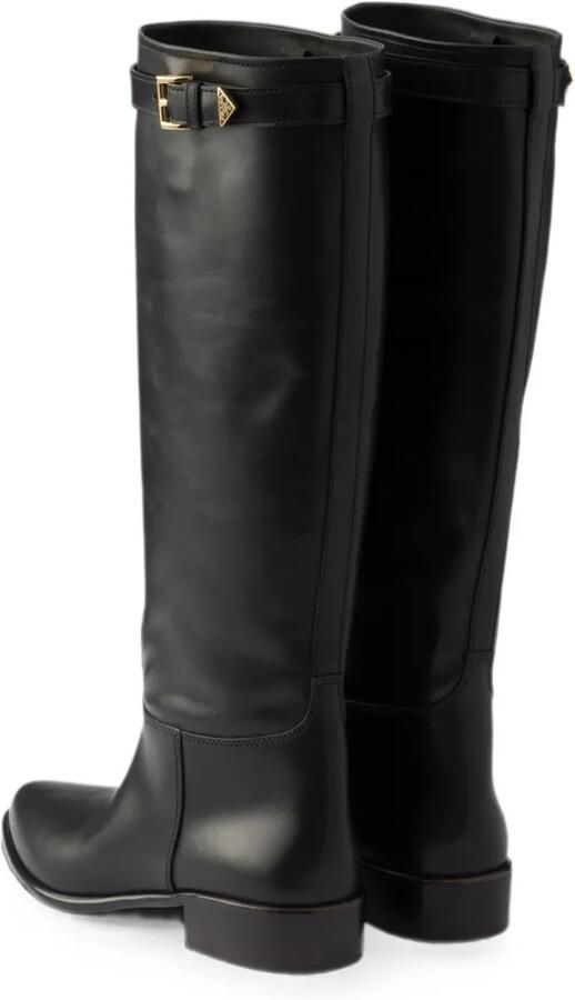 Prada Leren laarzen Zwart - Foto 3