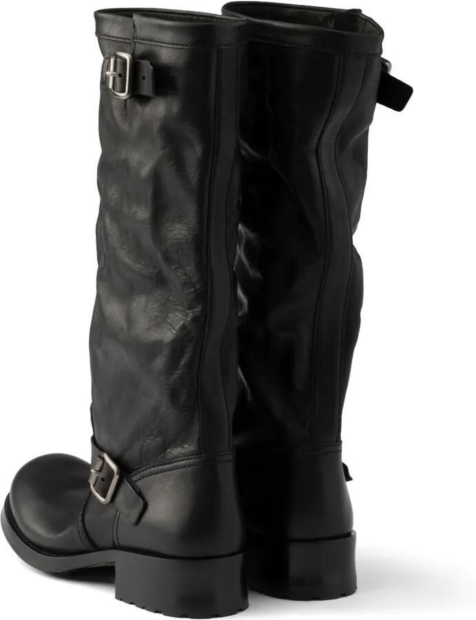Prada Leren laarzen Zwart - Foto 3