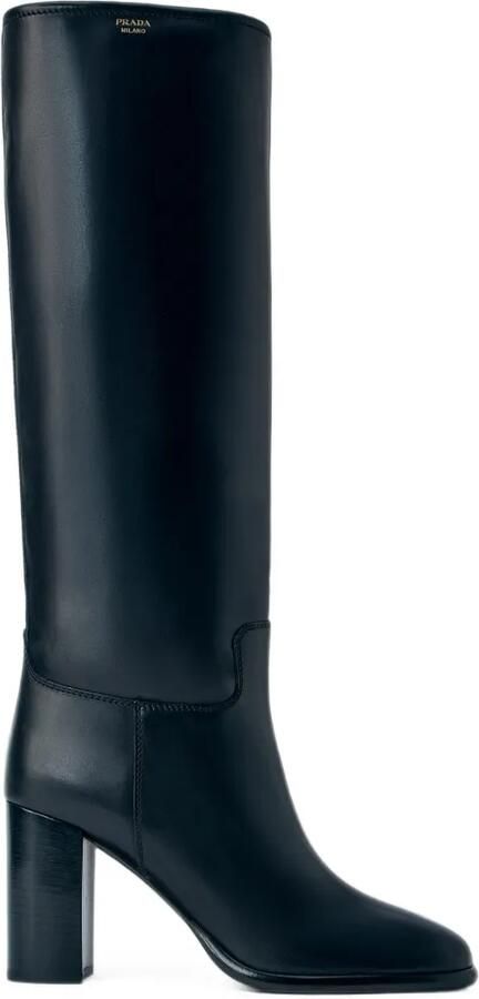 Prada Leren laarzen Zwart