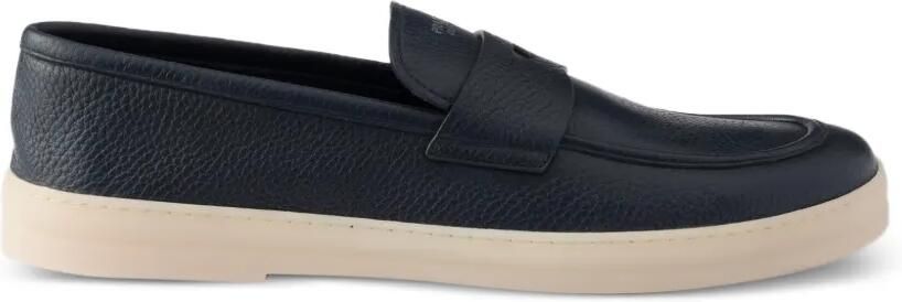 Prada Leren loafers Blauw