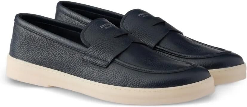 Prada Leren loafers Blauw - Foto 5