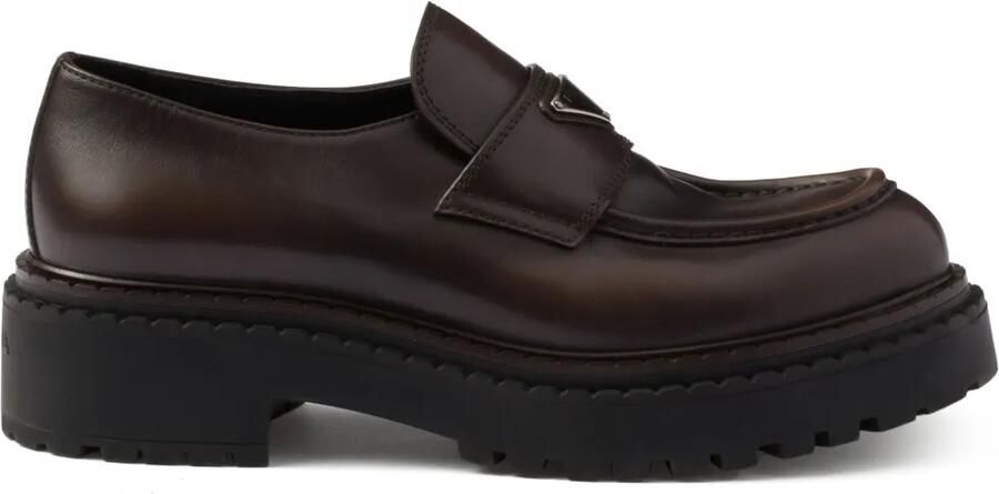 Prada Leren loafers Bruin