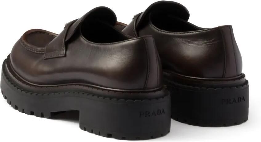 Prada Leren loafers Bruin - Foto 3
