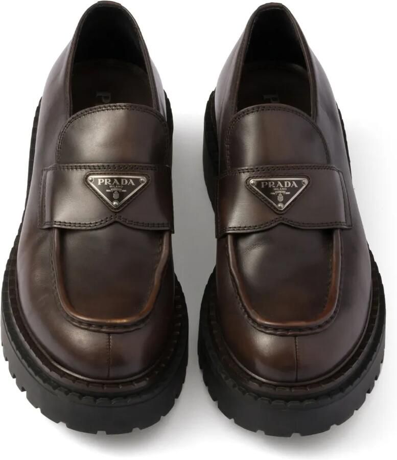 Prada Leren loafers Bruin - Foto 2