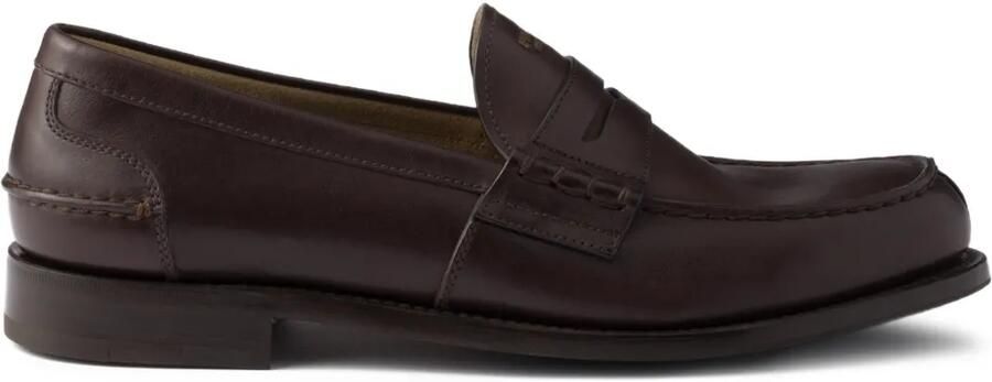 Prada Leren loafers Bruin