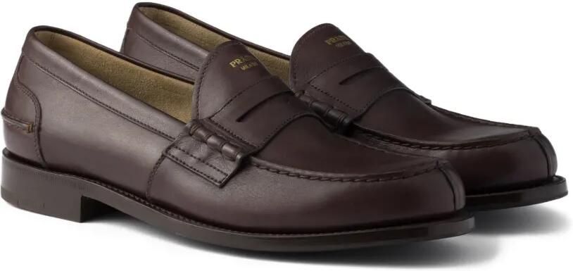 Prada Leren loafers Bruin - Foto 4
