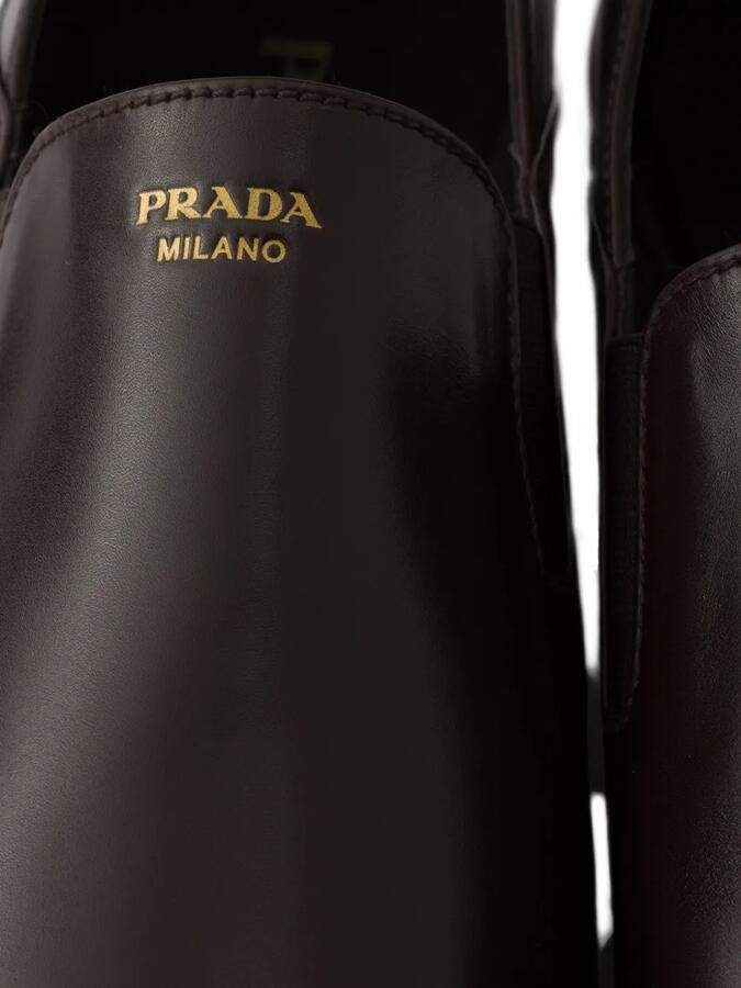 Prada Leren loafers Bruin - Foto 3