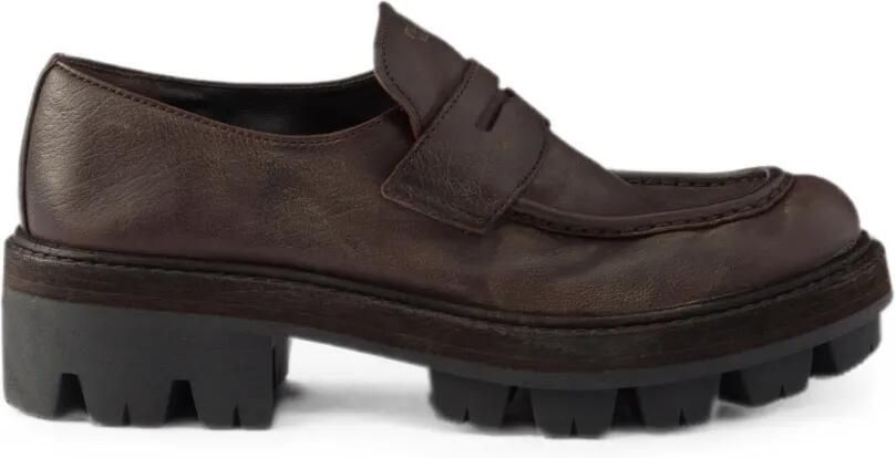 Prada Leren loafers Bruin