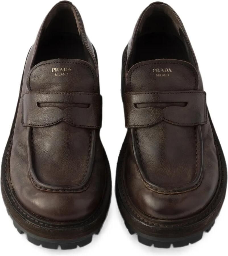 Prada Leren loafers Bruin - Foto 2