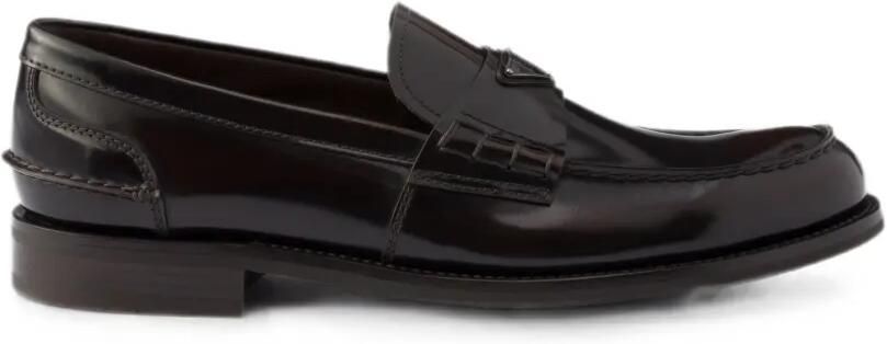 Prada Leren loafers Bruin