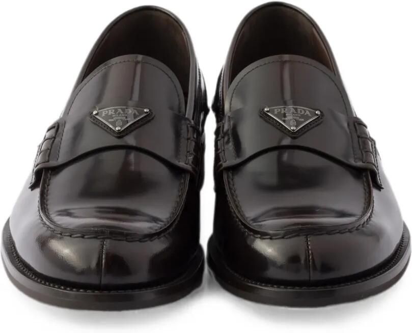 Prada Leren loafers Bruin - Foto 3