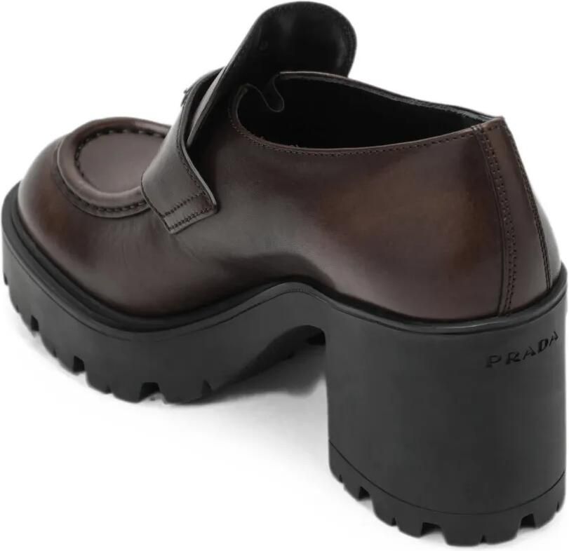 Prada Leren loafers Bruin - Foto 3