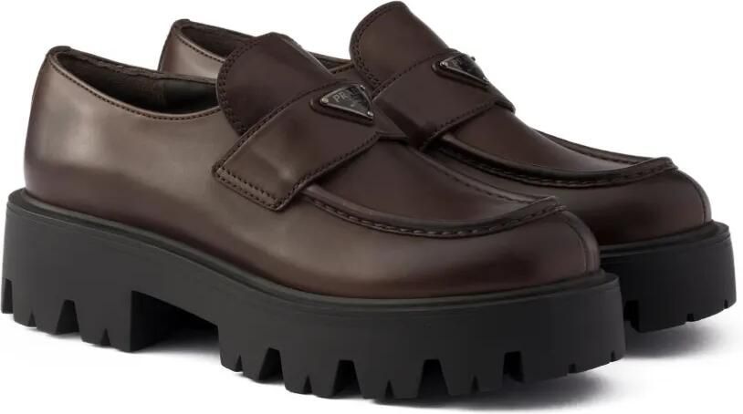 Prada Leren loafers Bruin - Foto 5