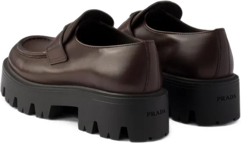 Prada Leren loafers Bruin - Foto 4
