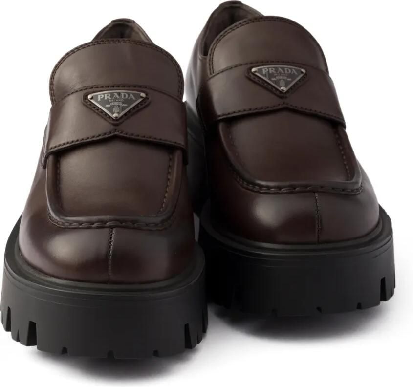 Prada Leren loafers Bruin - Foto 2
