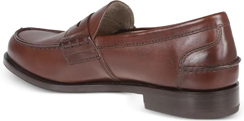 Prada Leren loafers met logo Bruin - Foto 3
