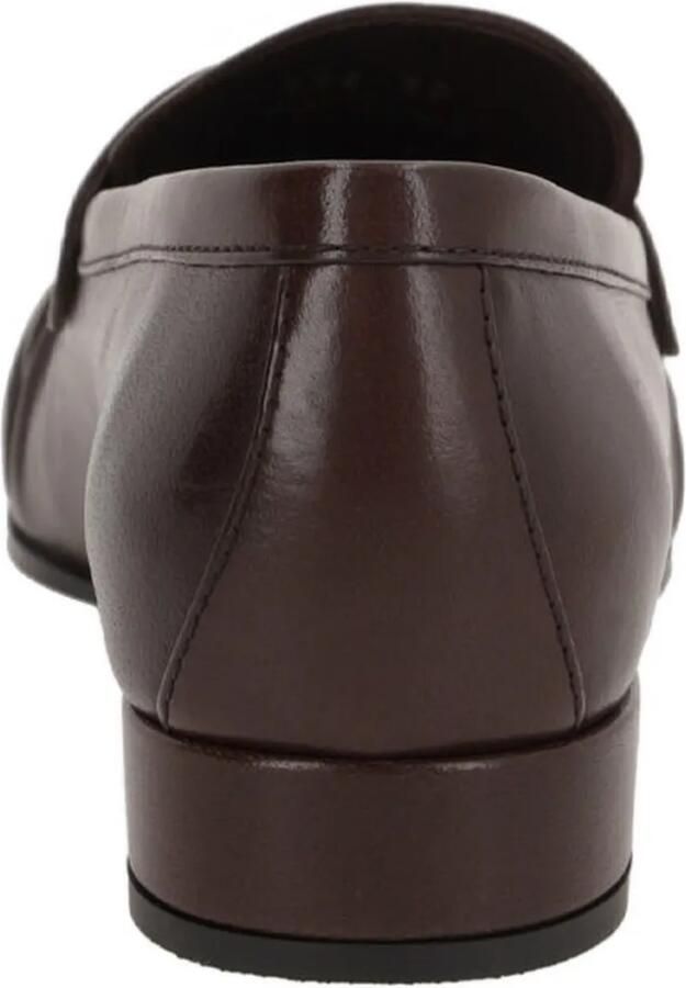 Prada Leren loafers met plooien Bruin - Foto 2