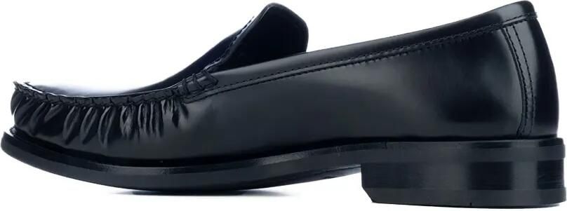 Prada Leren loafers met plooien Zwart - Foto 2