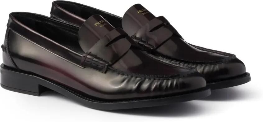 Prada Leren loafers Rood - Foto 5