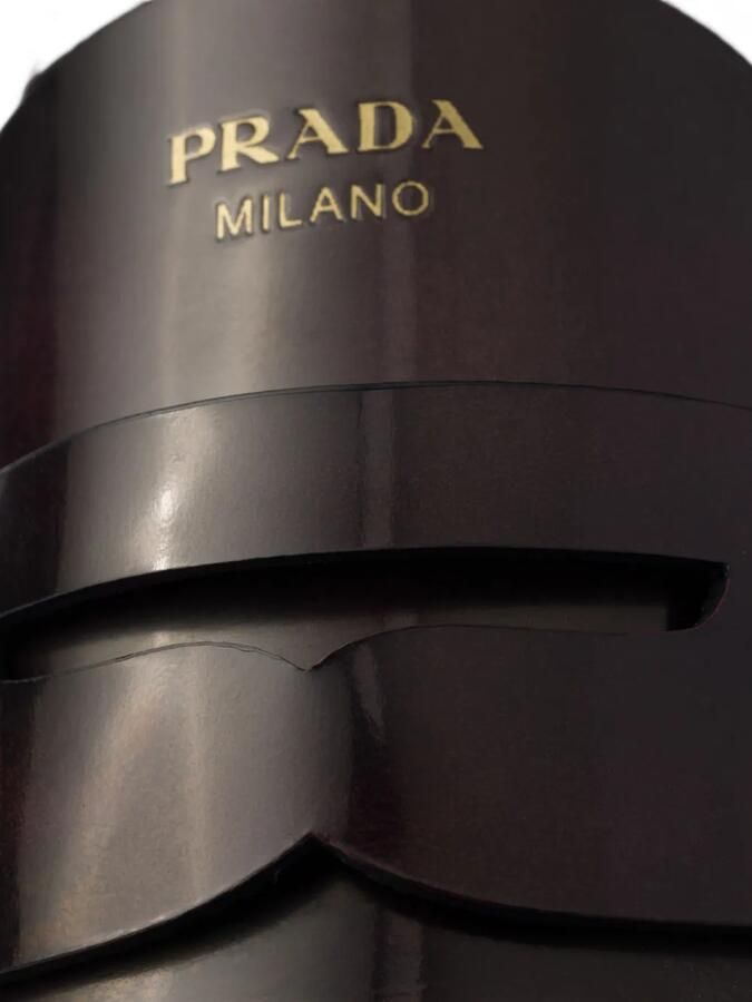 Prada Leren loafers Rood - Foto 3
