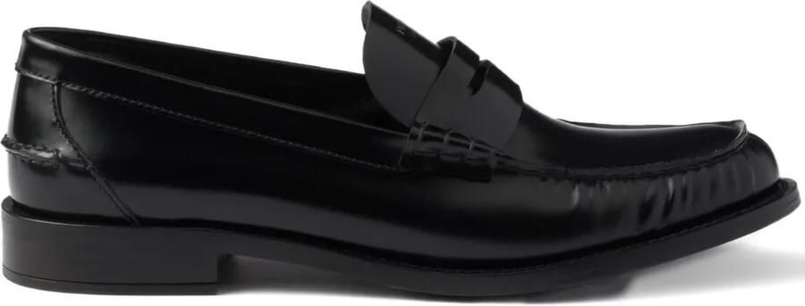 Prada Leren loafers Zwart