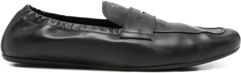 Prada Leren loafers Zwart