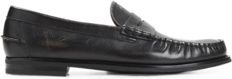 Prada Leren loafers Zwart