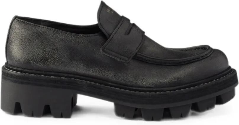 Prada Leren loafers Zwart