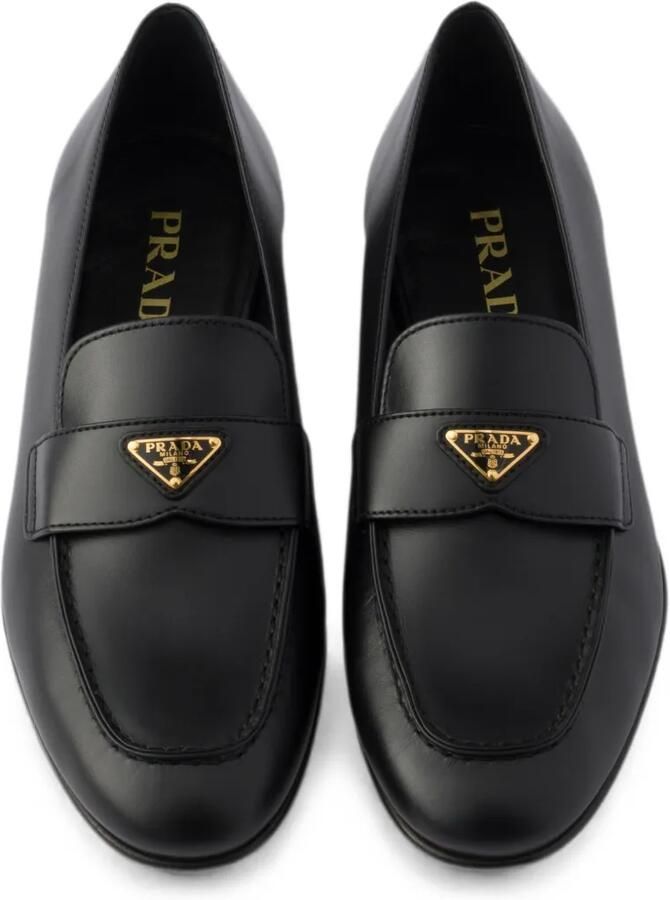 Prada Leren loafers Zwart - Foto 2