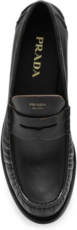 Prada Leren loafers Zwart - Foto 5