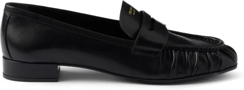 Prada Leren loafers Zwart - Foto 5