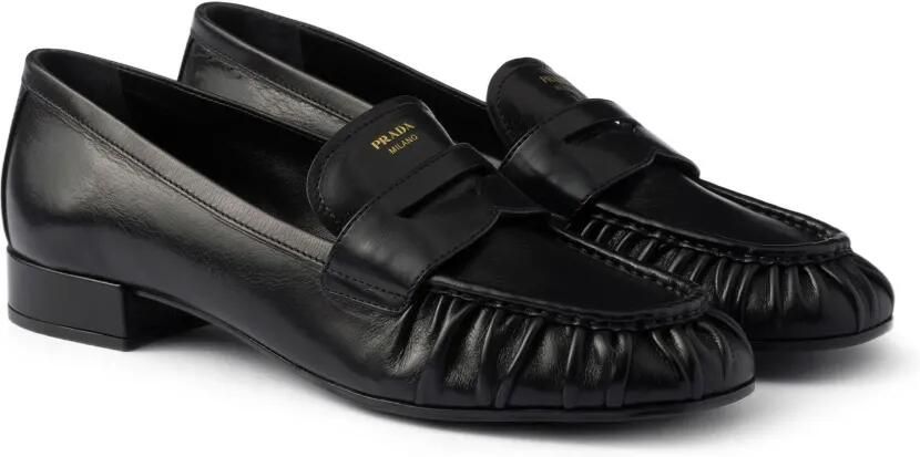 Prada Leren loafers Zwart - Foto 3