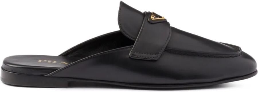 Prada Leren muiltjes Zwart