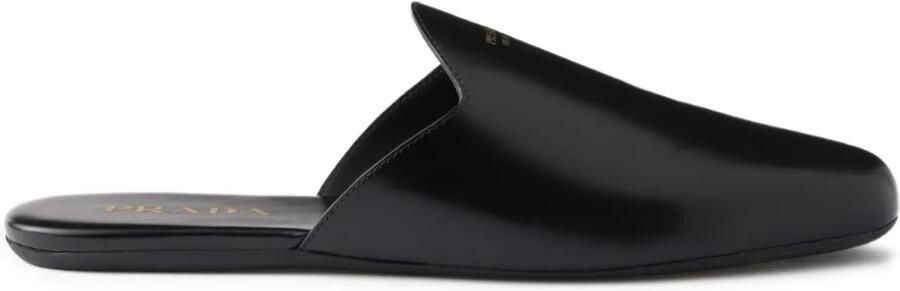 Prada Leren muiltjes Zwart