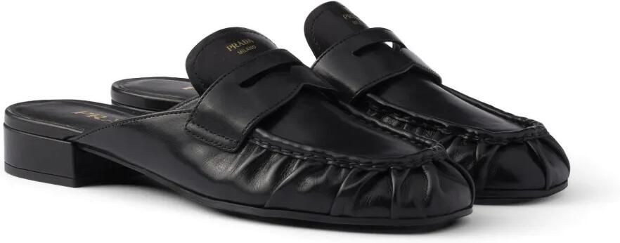Prada Leren muiltjes Zwart - Foto 5