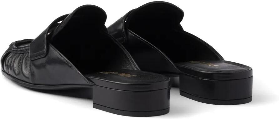 Prada Leren muiltjes Zwart - Foto 4