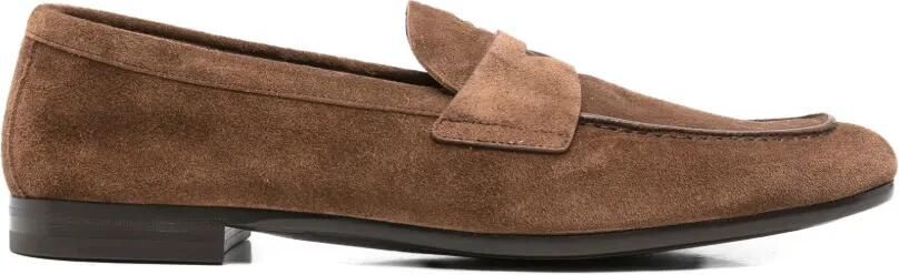 Prada Leren penny loafers Bruin