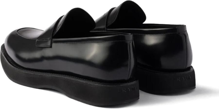 Prada Leren penny loafers Zwart - Foto 3
