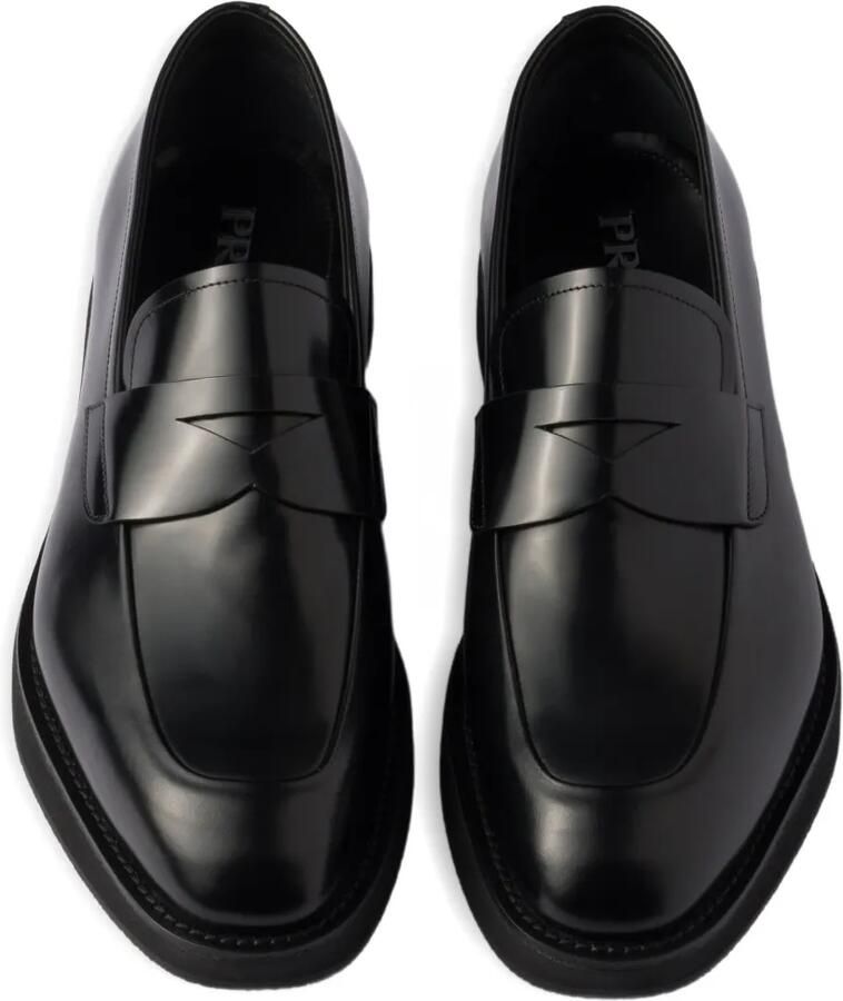 Prada Leren penny loafers Zwart - Foto 2