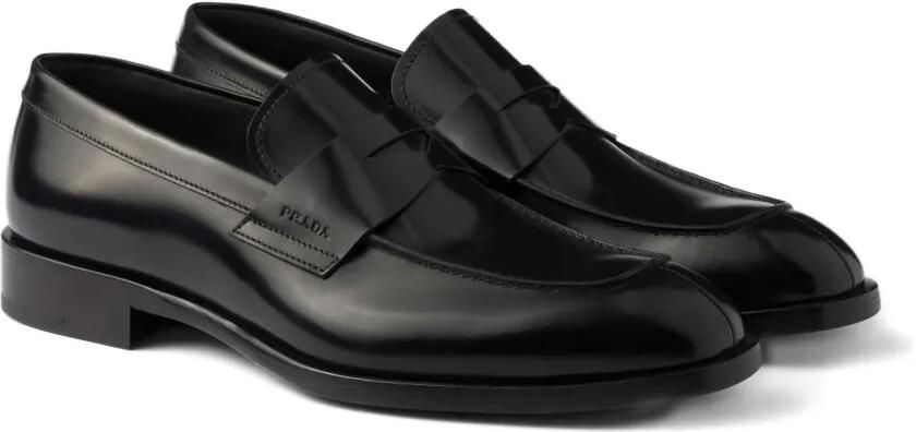 Prada Leren penny loafers Zwart - Foto 5