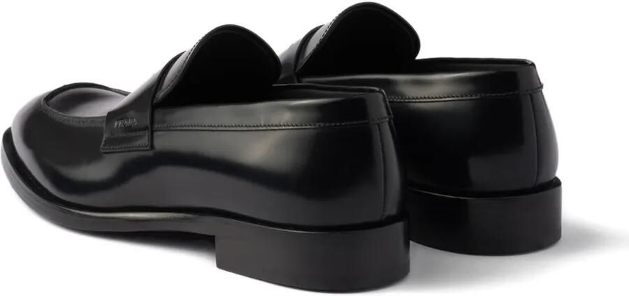 Prada Leren penny loafers Zwart - Foto 4