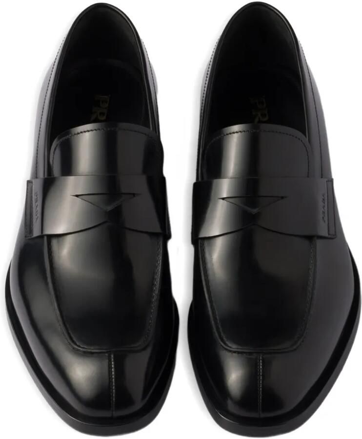 Prada Leren penny loafers Zwart - Foto 2
