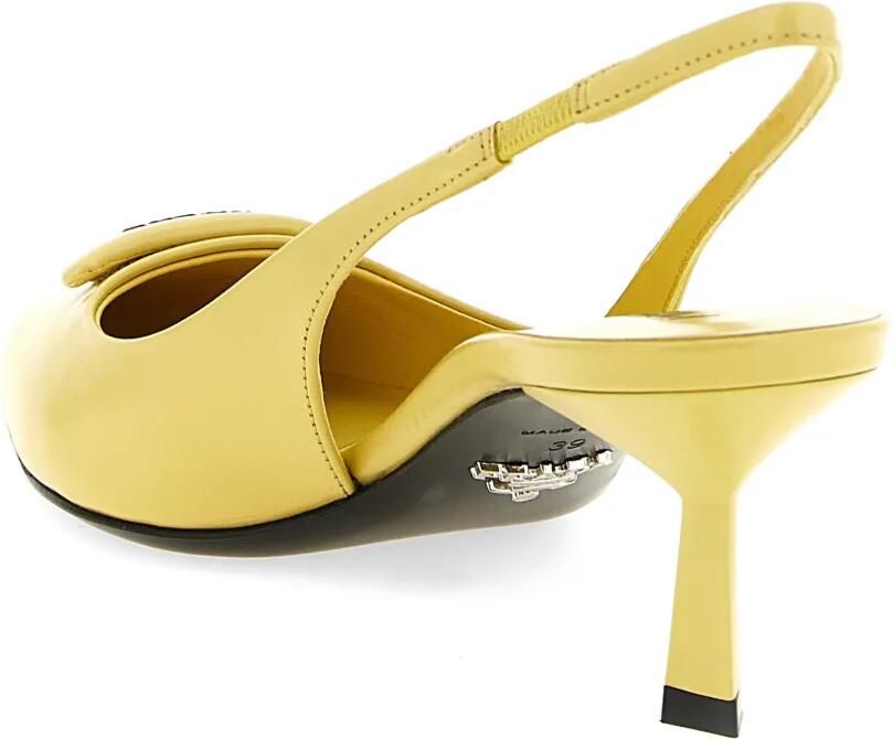 Prada Leren pumps Geel - Foto 3