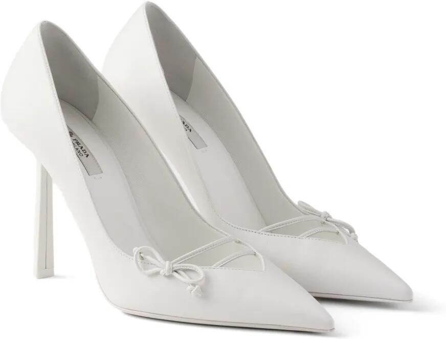 Prada Leren pumps Wit - Foto 3
