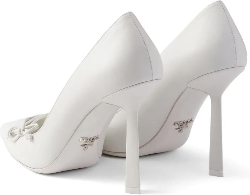 Prada Leren pumps Wit - Foto 5
