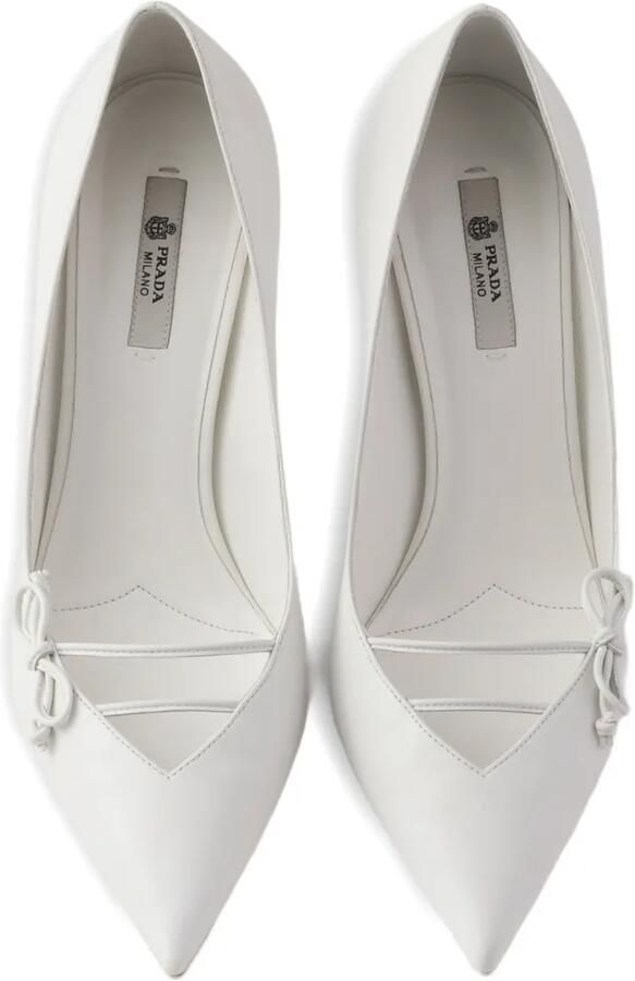 Prada Leren pumps Wit - Foto 4