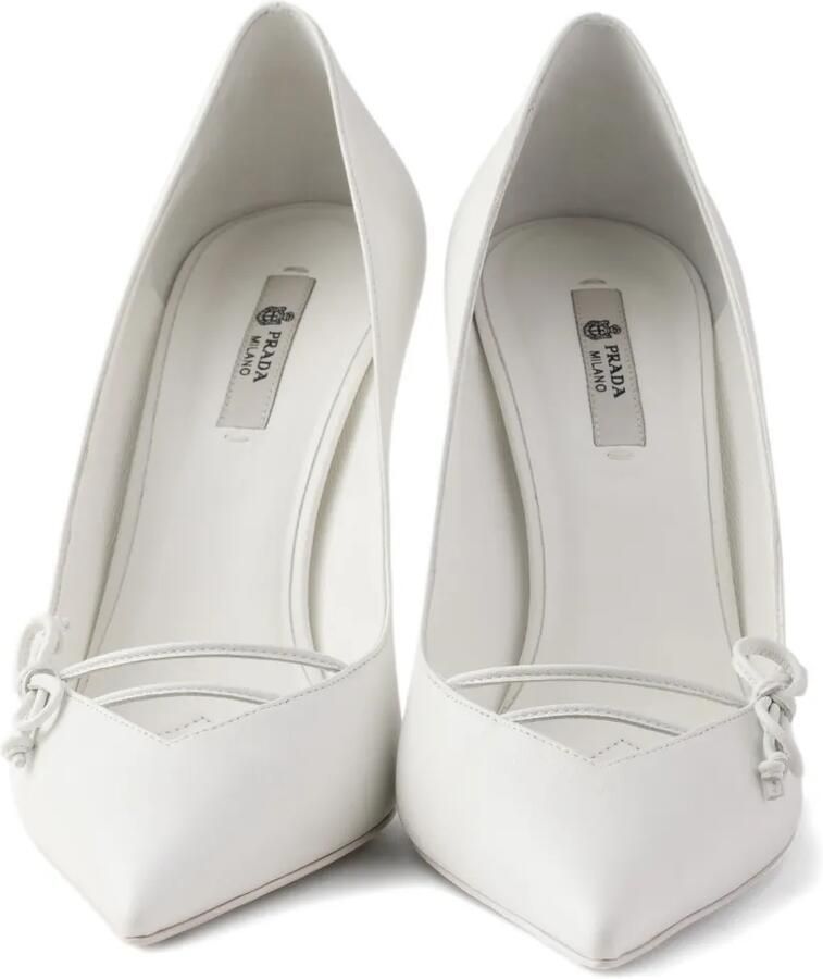 Prada Leren pumps Wit - Foto 2