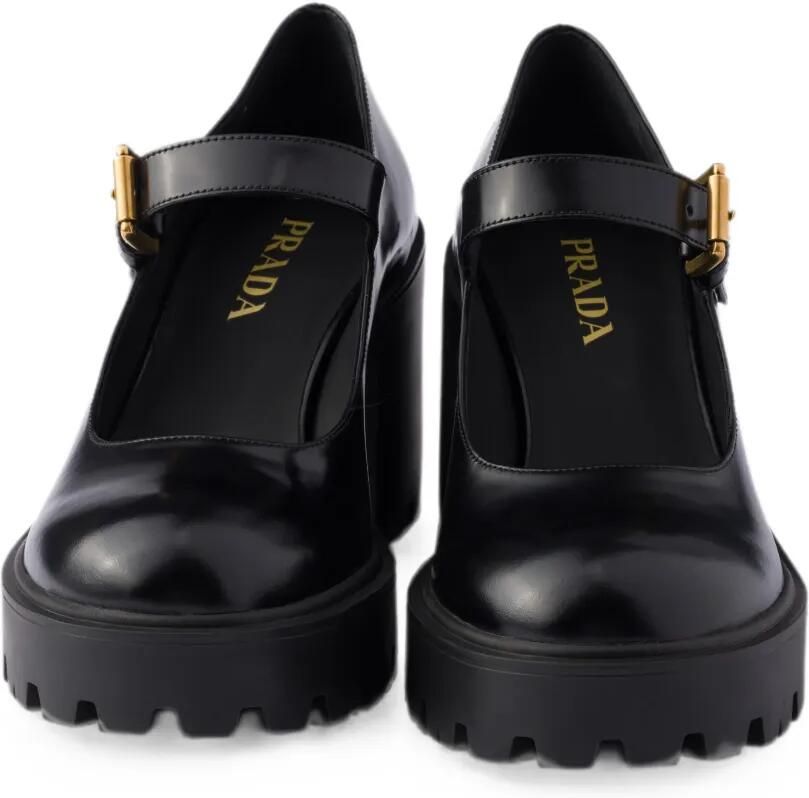 Prada Leren pumps Zwart - Foto 2