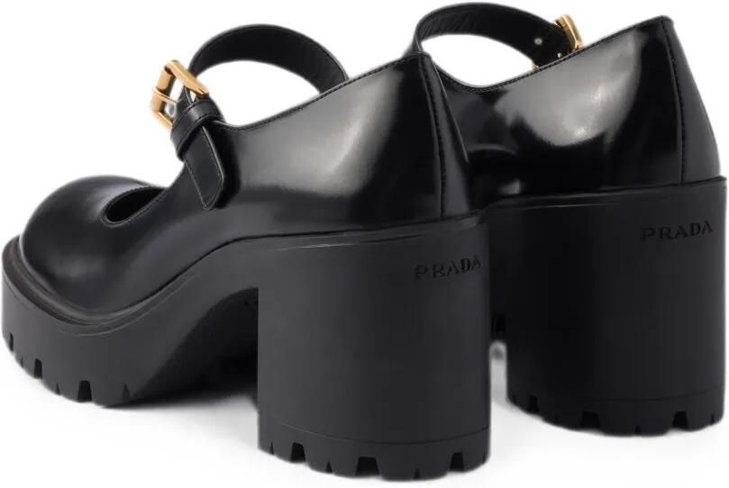 Prada Leren pumps Zwart - Foto 5