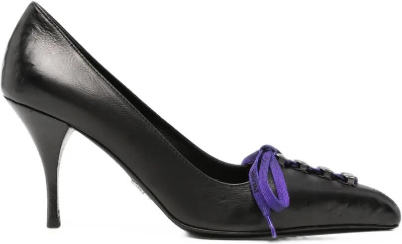 Prada Leren pumps Zwart